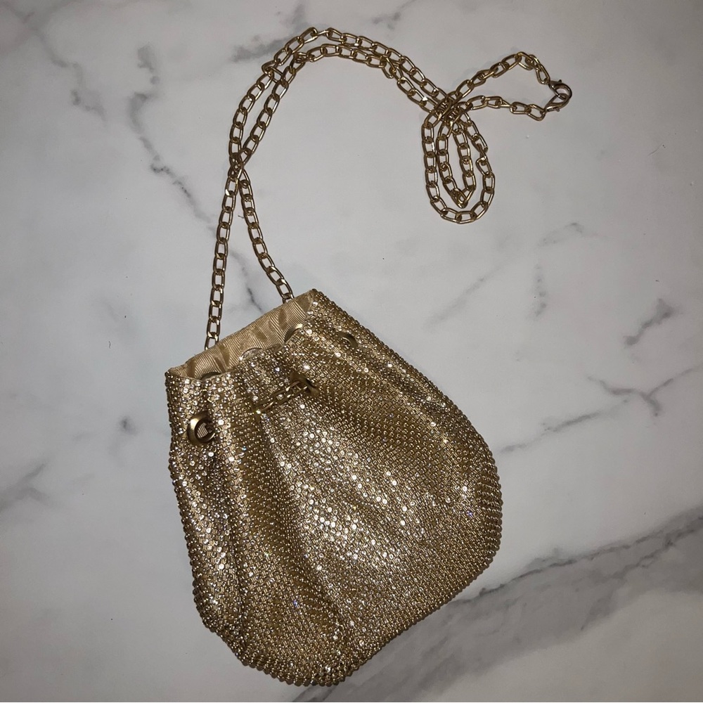 Gold Rhinestone Purse